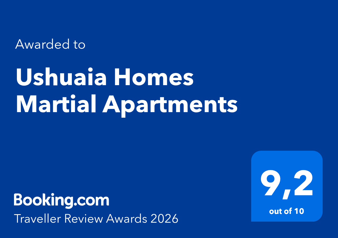 Booking.com Traveller Review Award 2026 — Ushuaia Homes Martial